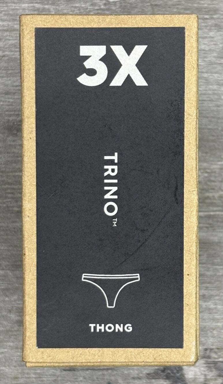 3 Pairs Allbirds Womens 3X Trino Thong Underwear Merino Wool Blend Raincloud - Picture 9 of 11